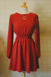 Really Cute Fit And Flare Rust Dress