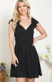 Cocktail Nights Black Fit And Flare Dress