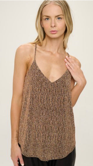 Sparkly Bronze Cami