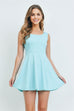 Minty Fit And Flare Dress
